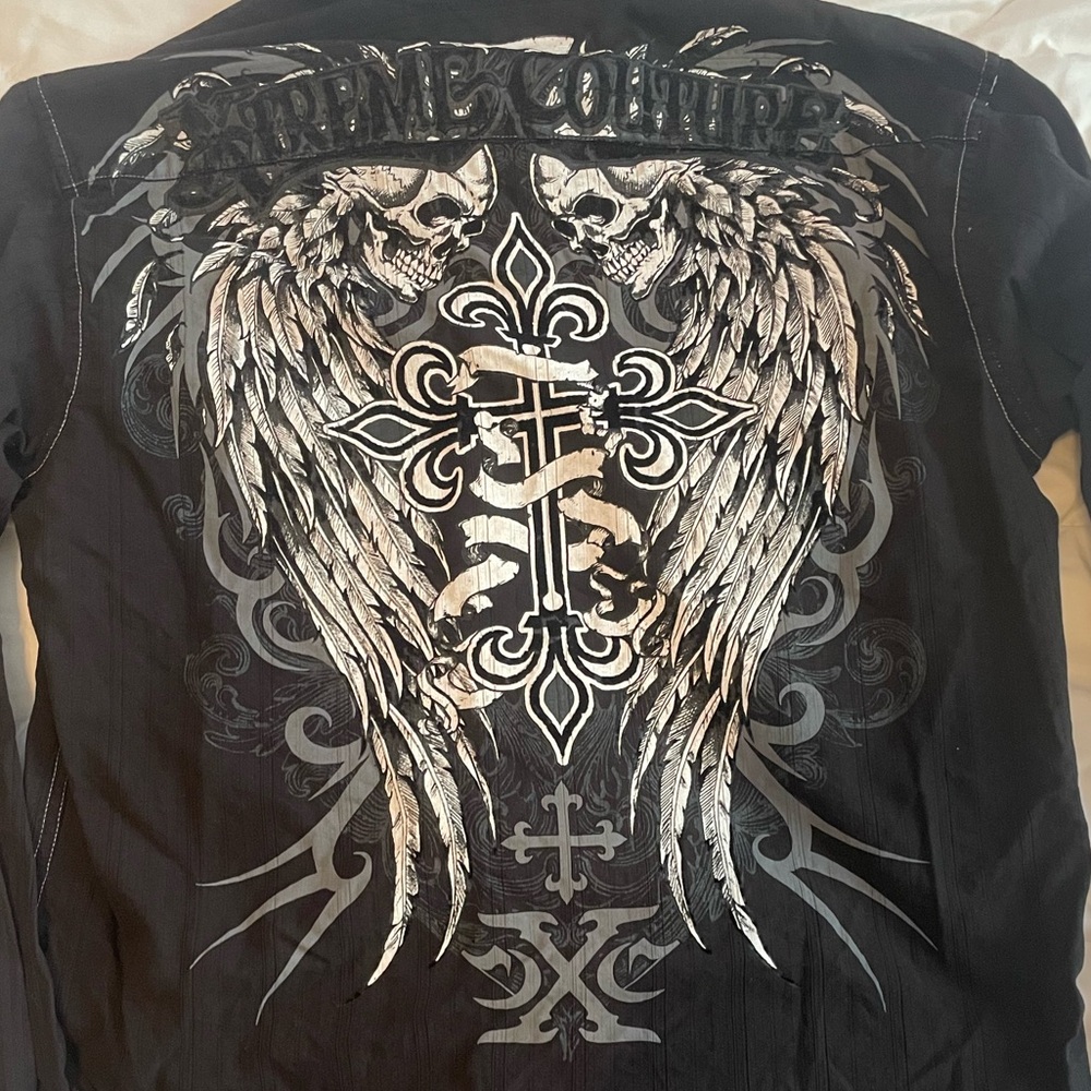 xtreme couture button up